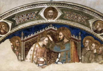 Mergelės karūnavimas (fragmentas). Maso di Banco.