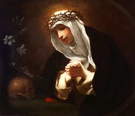 Šv. Kotryna Sienietė (Baldassare Franceschini, XVII a., wikimedia.org) +