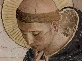 Kristaus išjuokimas, fragmentas (Fra Andželiko, apie 1437-1446 m., Web Gallery of Art)