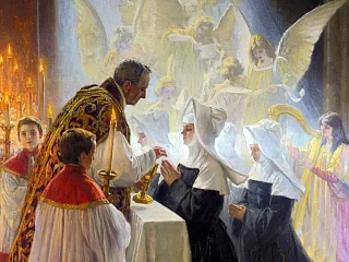 Šventoji Komunija. Angelo von Courten (XIX a. pab. - XX a. prad.)