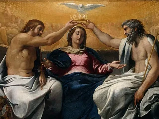 Mergelės karūnavimas. Annibale Carracci, po 1595.