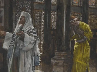 Fariziejus ir muitininkas. James Tissot, 1886–1894 m.