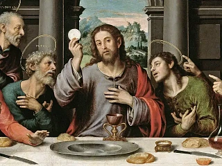 Paskutinė Vakarienė. Juan de Juanes, apie 1562 (wikimedia.org)