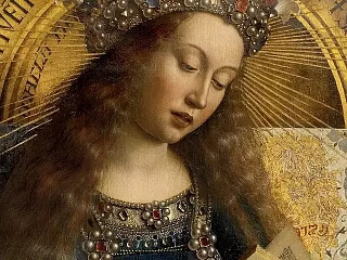 Švč. Mergelė Marija. Gento altorius.  Jan van Eyck ir Hubert van Eyck