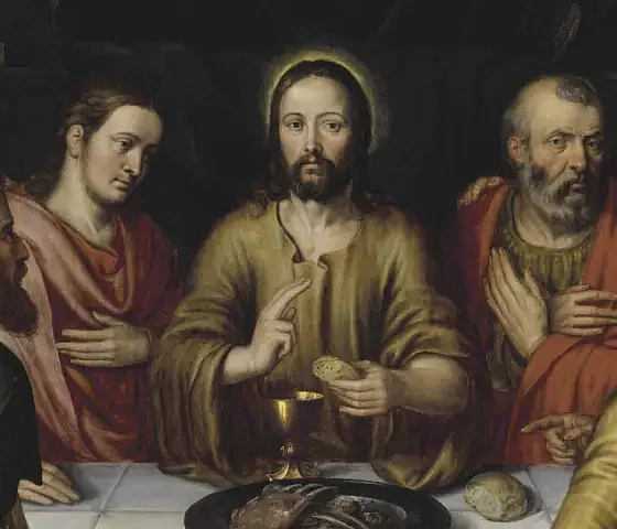 Paskutinė Vakarienė. Pieter Pourbus, tarp 1550 ir 1584 m. (wikimedia.org)