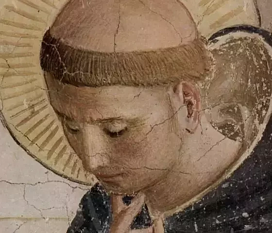 Kristaus išjuokimas, fragmentas (Fra Andželiko, apie 1437-1446 m., Web Gallery of Art)