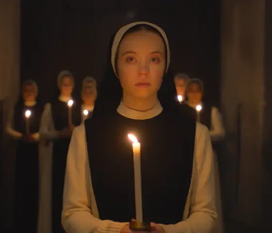 Sydney Sweeney filme „Immaculate“ (News photo/Neon nuotr.)