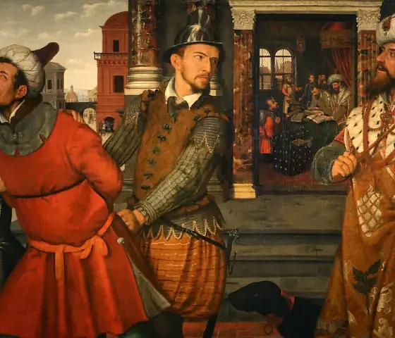 Palyginimas apie nedėkingą tarną. Nežinomas autorius, XVI a. Gemäldegalerie Berlin (wikipedia)