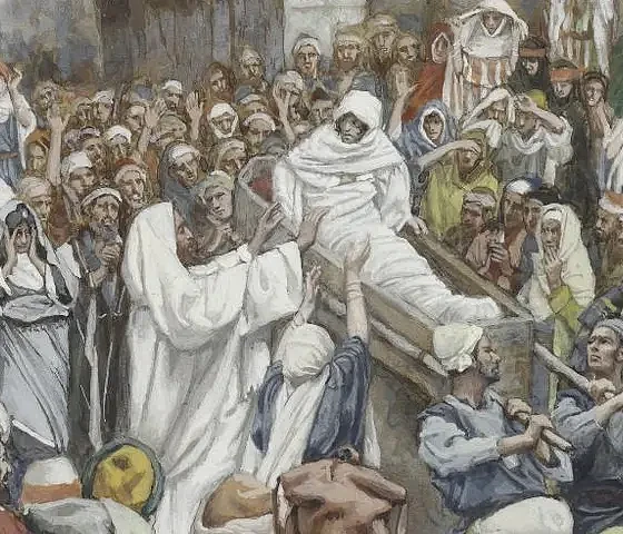 Naimo našlės sūnaus prikėlimas. James Tissot (1886-1896)