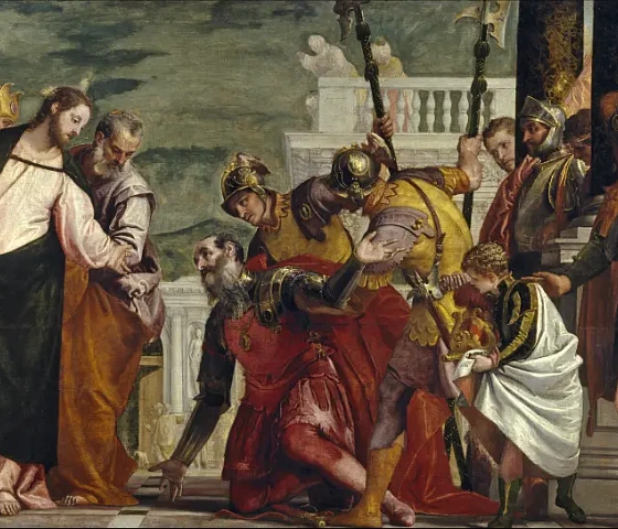 Jėzus ir šimtininkas (El Veronese, wikimedia.org)+