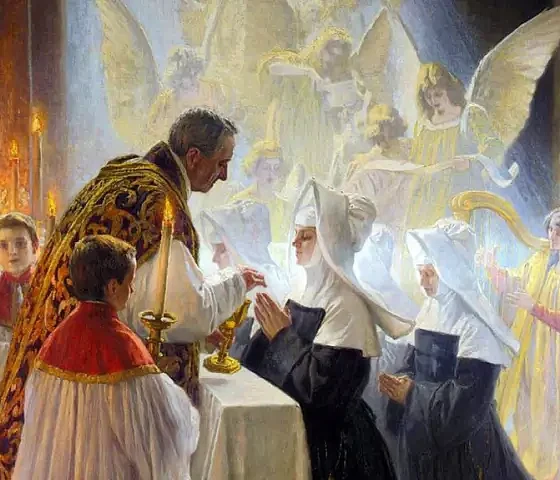 Šventoji Komunija. Angelo von Courten (XIX a. pab. - XX a. prad.)