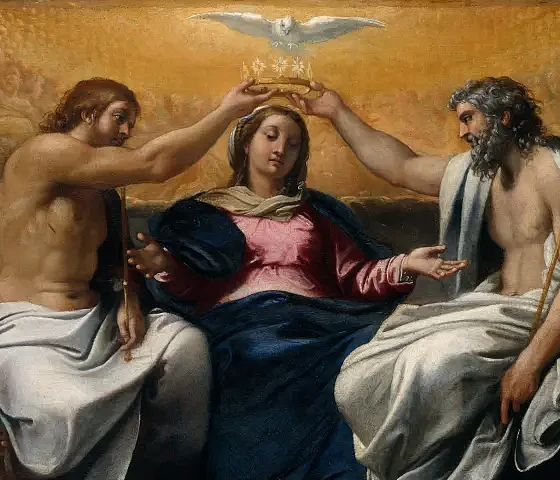 Mergelės karūnavimas. Annibale Carracci, po 1595.