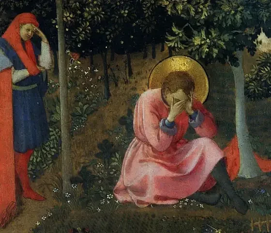 Šv. Augustino atsivertimas. Fra Angelico (g. 1395, m. 1455)