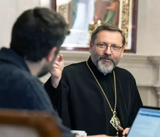 Ukrainos Graikų Katalikų Bažnyčios primatas patriarchas Sviatoslavas Ševčukas (fsspx.news nuotr.)