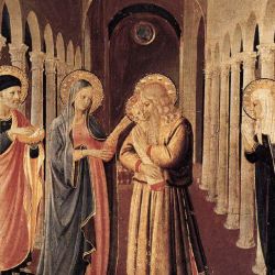 Kristaus paaukojimas šventykloje. Fra Angelico, 1433-34 m.