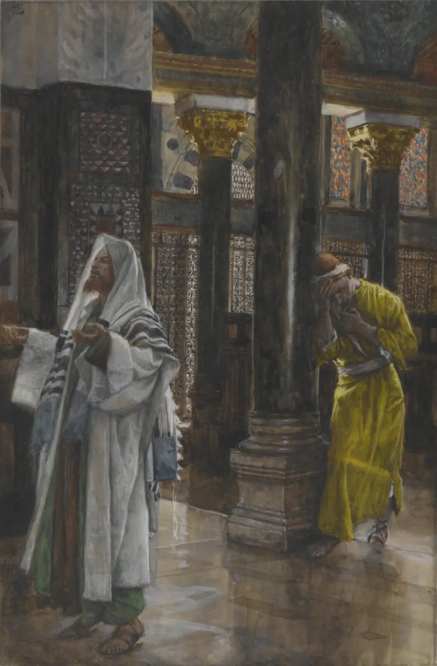 Fariziejus ir muitininkas. James Tissot, 1886–1894 m. +