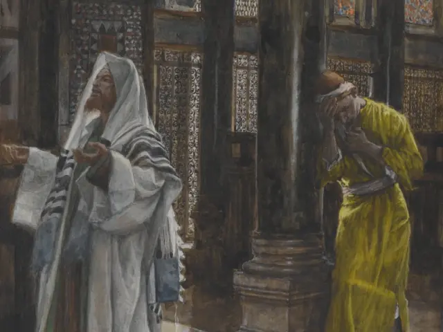 Fariziejus ir muitininkas. James Tissot