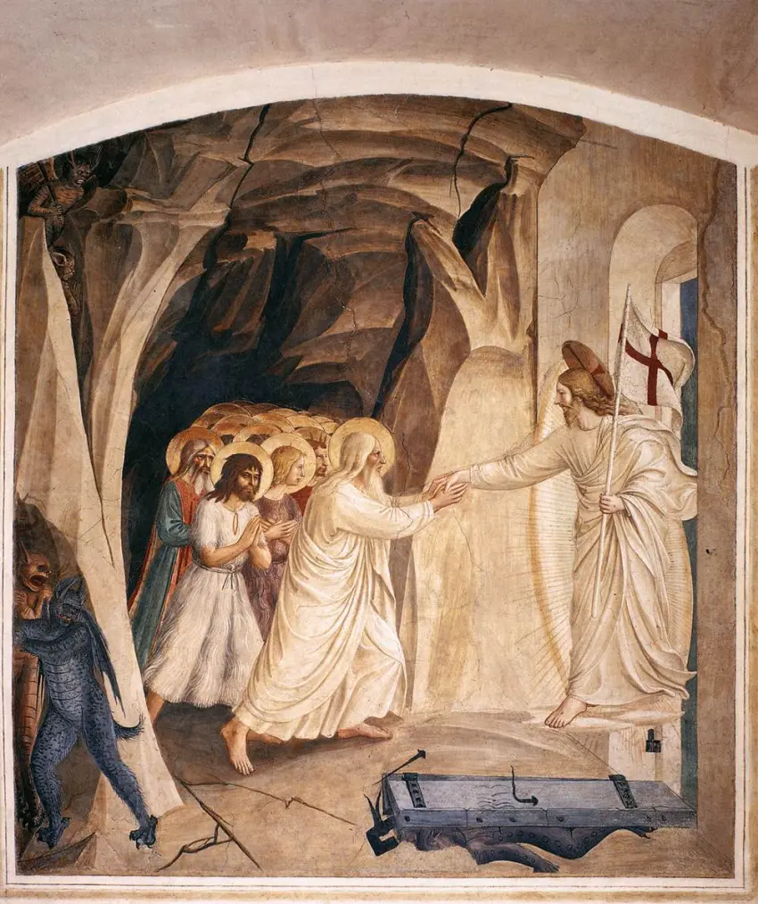 Kristus Limbe. Fra Angelico, 1441-1442, celė Nr. 31 +