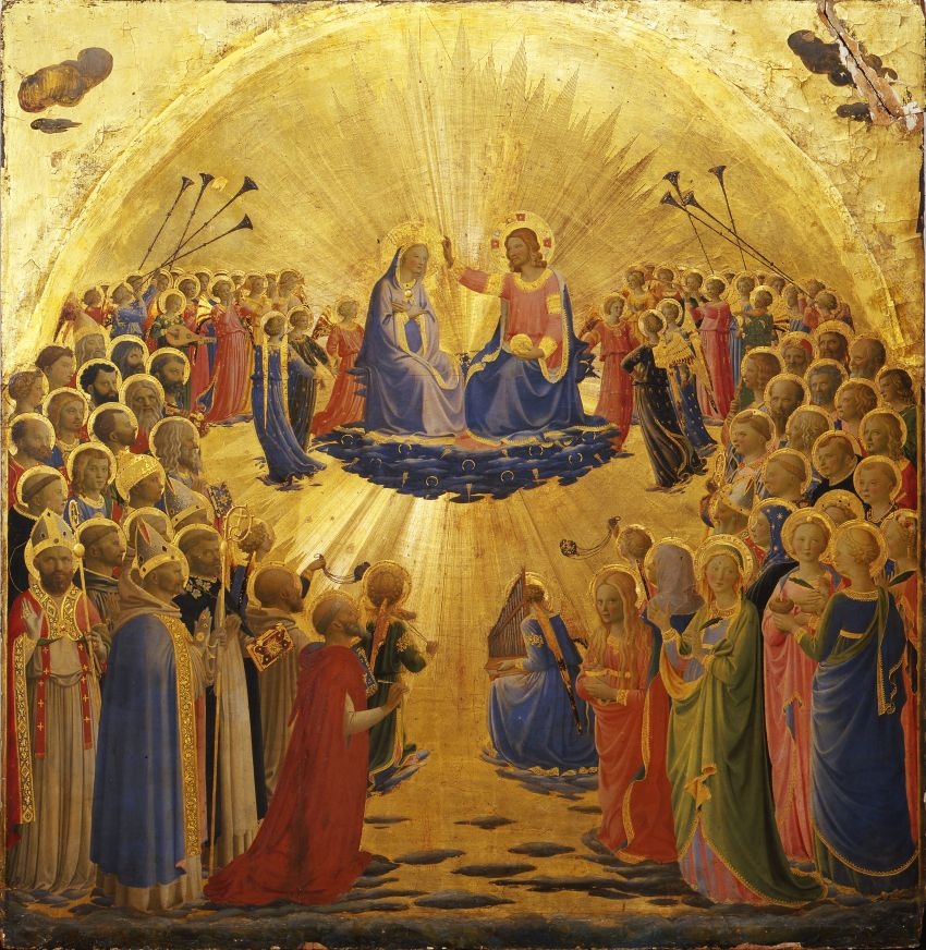 Mergelės karūnavimas. Fra Angelico, apie 1434-1435 m. +