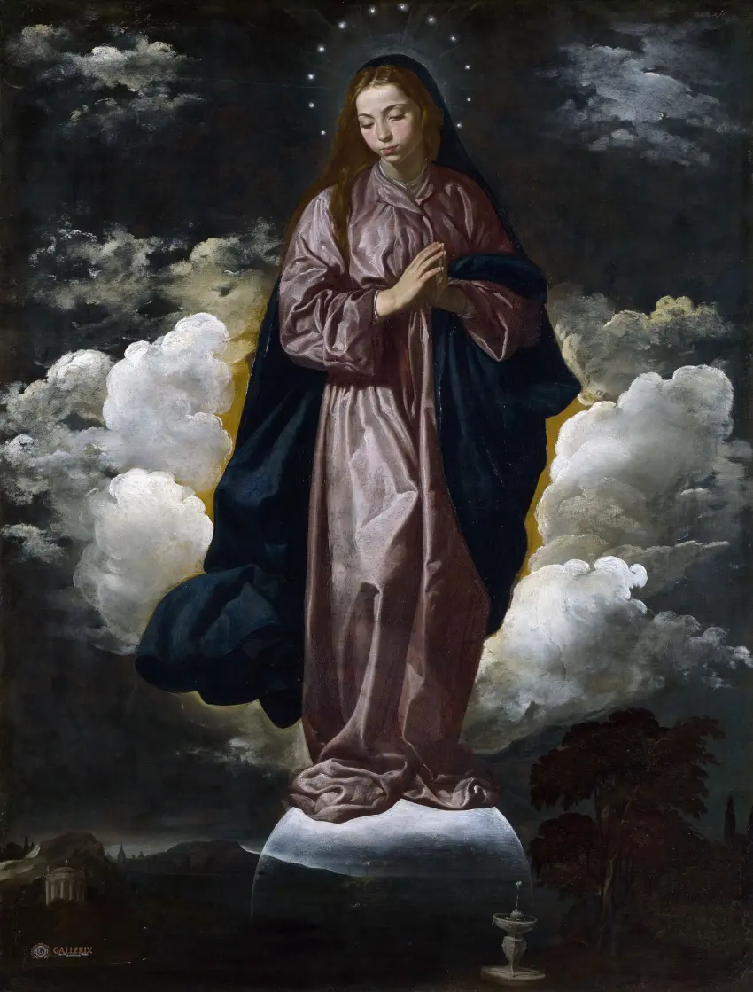 Nekaltasis Prasidėjimas. Diego Velazquez, 1618 +