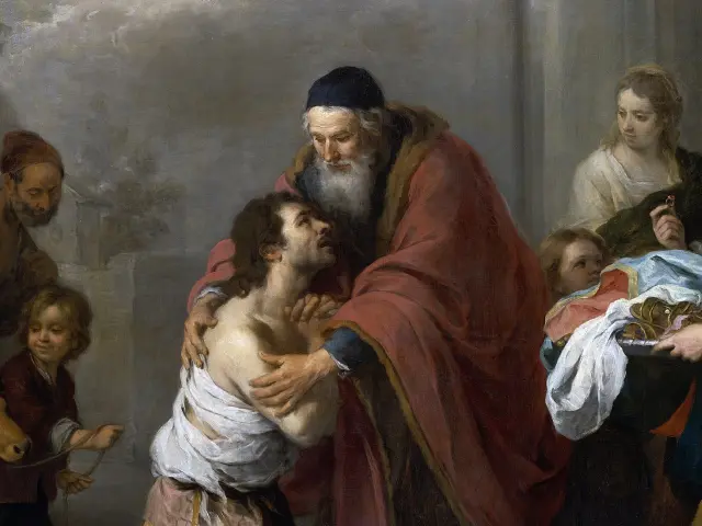 S\u016bnaus palaid\u016bno sugr\u012f\u017eimas. Bartolom\u00e9 Esteban Murillo