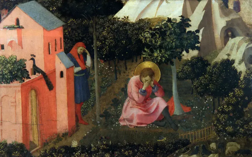 Šv. Augustino atsivertimas. Fra Angelico (g. 1395, m. 1455) +