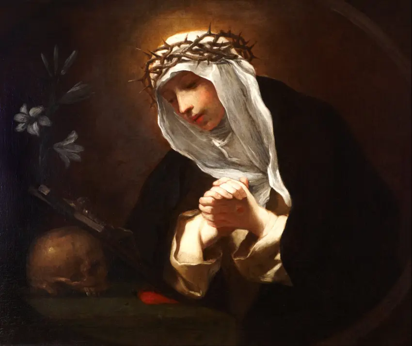 Šv. Kotryna Sienietė (Baldassare Franceschini, XVII a., wikimedia.org) +