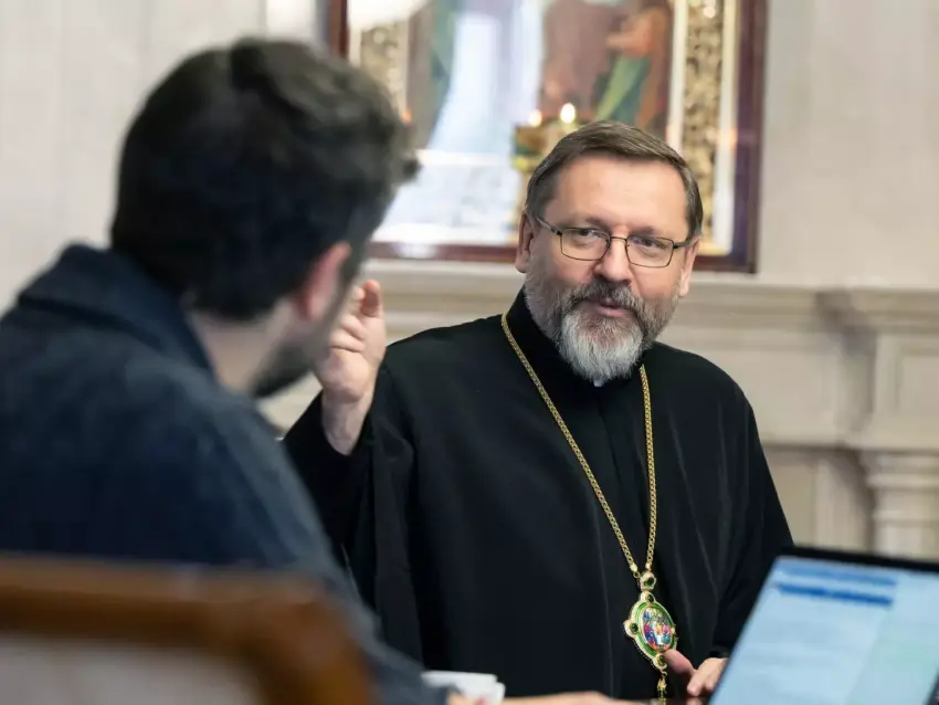 Ukrainos Graikų Katalikų Bažnyčios primatas patriarchas Sviatoslavas Ševčukas (fsspx.news nuotr.) +