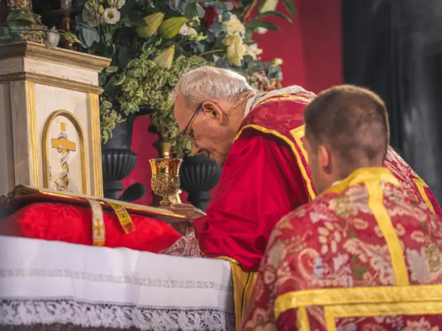 Vysk. Athanasius Schneideris laiko tradicines \u0161v. Mi\u0161ias (rorate-caeli.blogspot.com nuotr.)