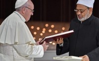 Popiezius Pranciskus ir imamas Ahmadas Al Tayyibas