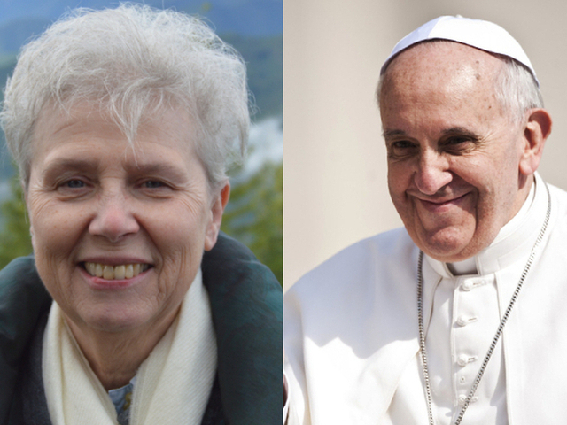 Popiežius ir vėl pasveikino anksčiau Bažnyčios pasmerktą LGBT aktyvistę
