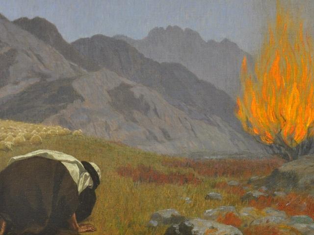Gebhard Fugel, Mozė ir degantis krūmas (1920)