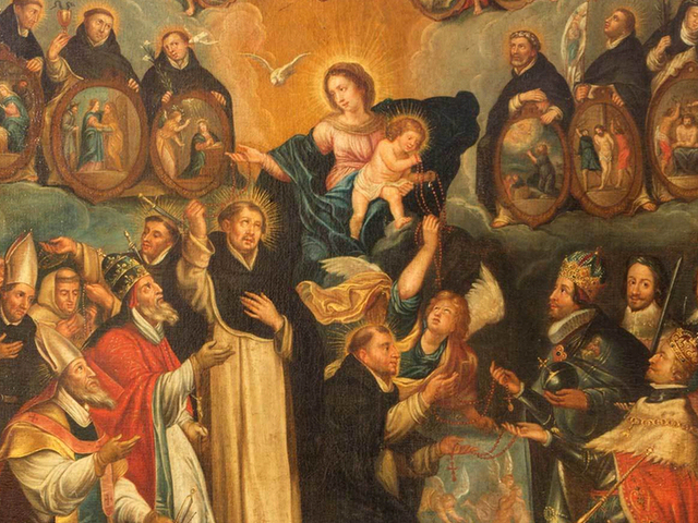 Nežinomas dailininkas, Švč. Mergelė Marija ir šventieji (XVII a., Šv. Vilibrordo bažnyčia, fragmentas)