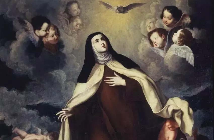 Šv. Teresės Avilietės šlovė. Pietro Novelli, XVII a.+