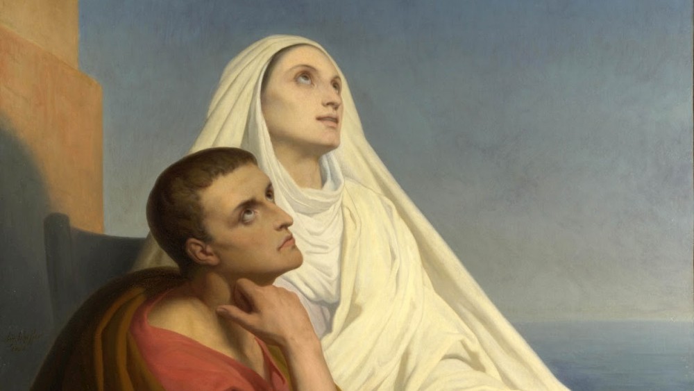 Šv. Augustinas ir šv. Monika. Aris Šeferis, 1846 m.
