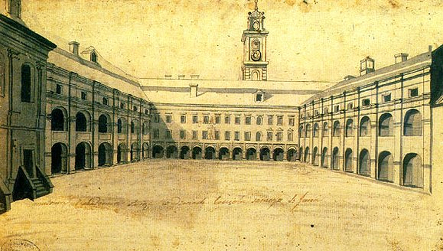 Vilniaus universiteto didysis kiemas. Pranciškus Smuglevičius (1785)