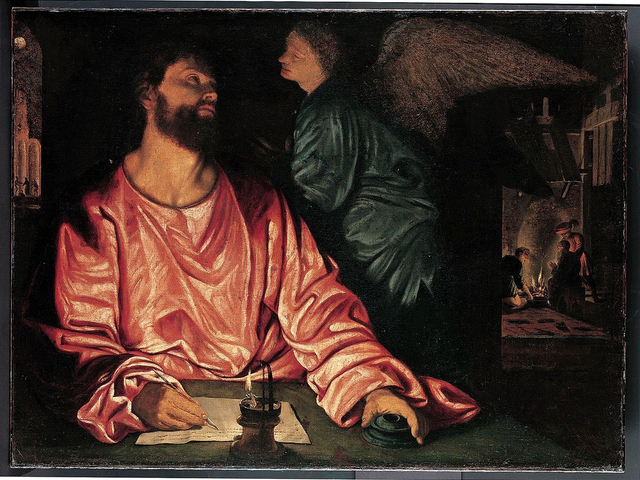 Giovanni Giolamo Savoldo, Šv. Matas ir angelas (~1534)