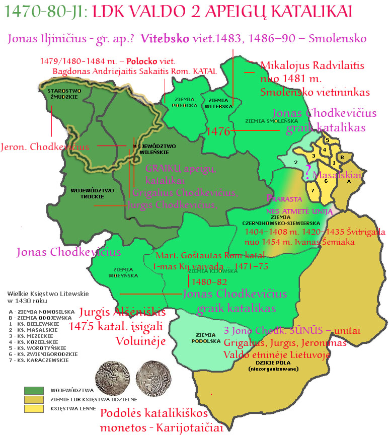 litwa 1430 vaivados katalikai be uredu uzrasu