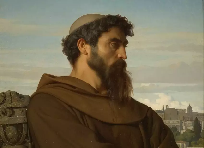 Jaunas katalikų vienuolis (Aleksandras Kabanelis, 1848, wikimedia.org) +