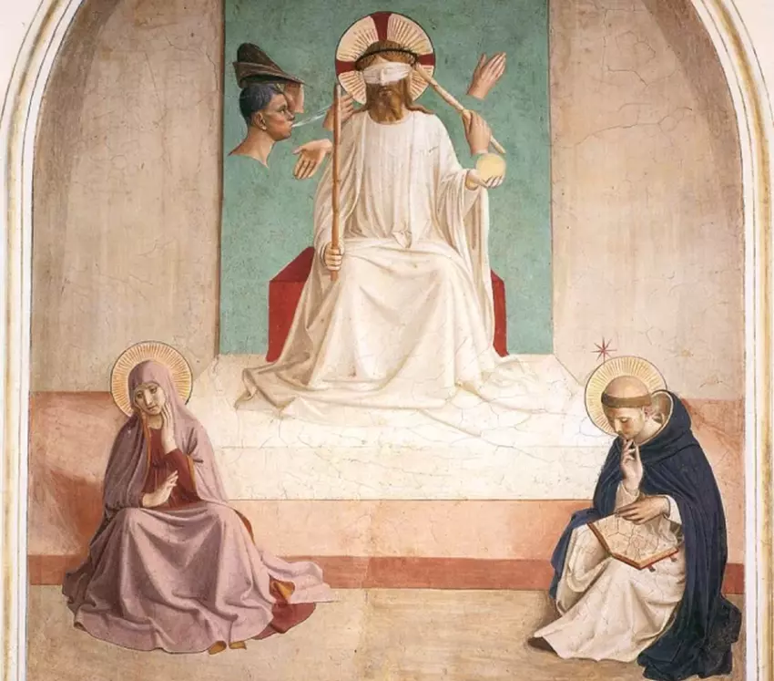 Fra Angelico, Kristaus išjuokimas (Šv. Morkaus vienuolynas, Florencija)