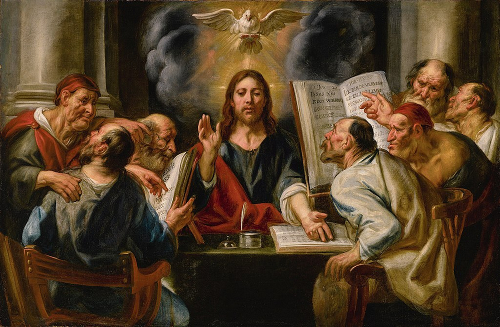 Jacob Jordaens (1593–1678), „Kristus ir fariziejai“