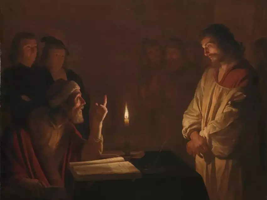 Gerrit van Honthorst, Kristus prieš vyriausiąjį kunigą (1617)