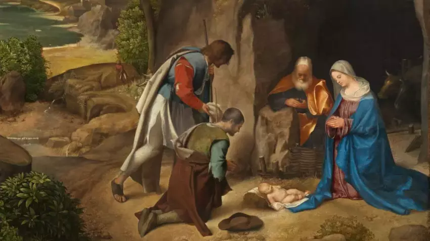Piemenų pagarbinimas. Giorgione, 1505-1510 m.