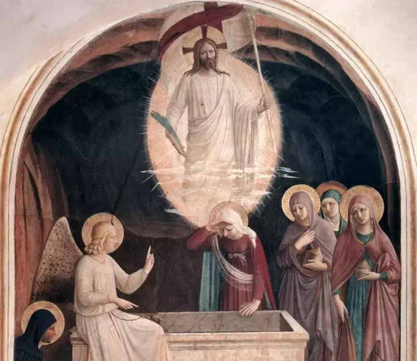 Fra Angelico, Kristaus Prisikėlimas ir moterys prie kapo (1440-1442)