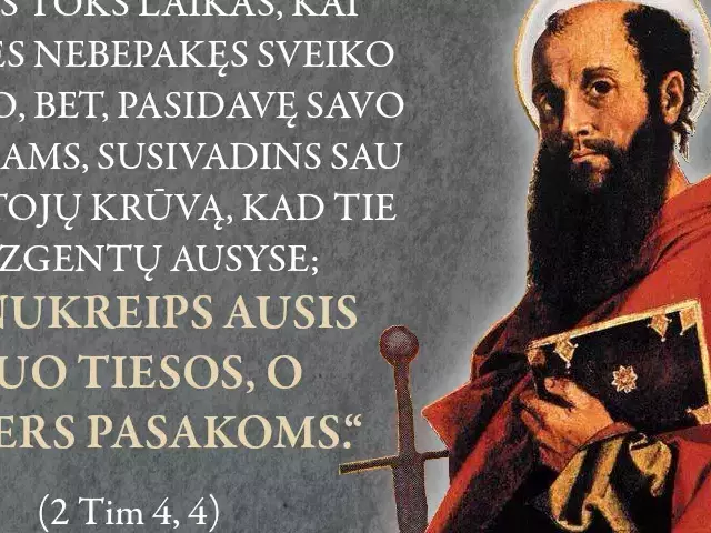 Šv. Paulius. Antrasis laiškas Timotiejui 4,4