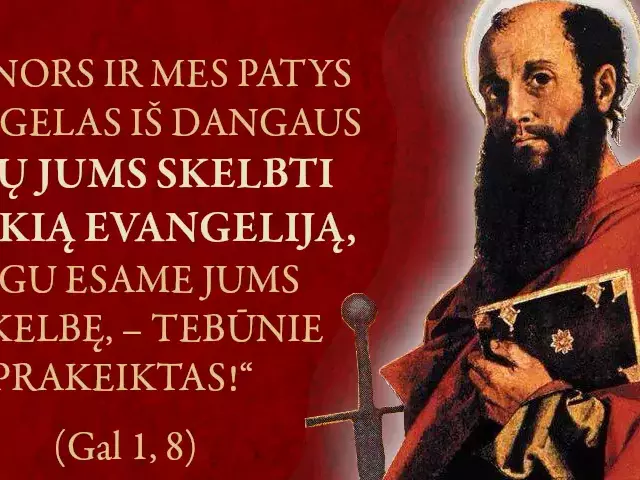 Šv. Paulius. Laiškas galatams 1, 8