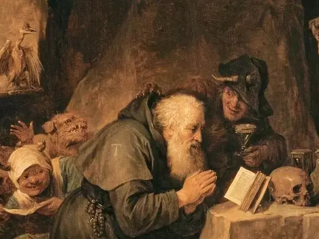 Švento Antano gundymas (David Tenier jaunesnysis, 1640 m., wikimedia.org)