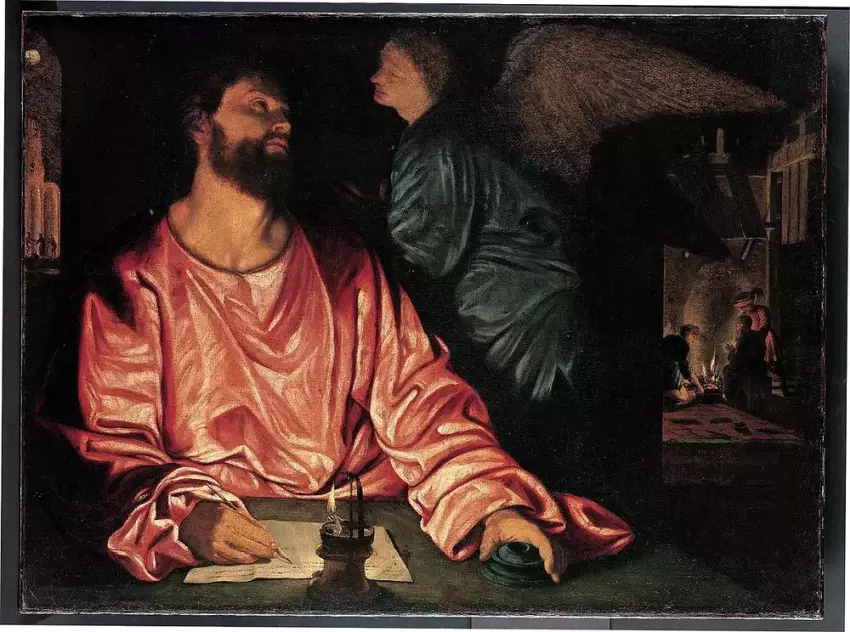 Giovanni Giolamo Savoldo, Šv. Matas ir angelas (~1534)